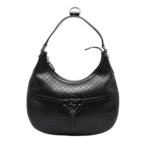 gucci 114869|114869 Reins Hobo Perforated Leather – The Shoppe on 6th.